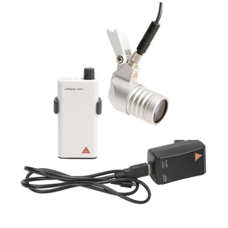 Осветитель налобный LED LoupeLight с источником питания mPack mini и сетевым адаптером E4-USB